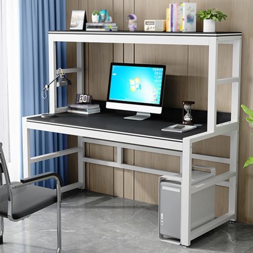 Stabiler Computertisch mit Ablage, kompakter Bürotisch für kleine Räume, vielseitiger Schreib- und Gaming-Arbeitsplatz, Heimbüro-Möbel von Generisch