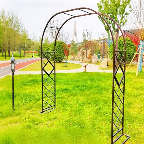Stabiler Gartenbogen aus Metall 140 x 340 cm Pergola für Rosen & Glyzinien langlebige Outdoor-Dekoration für Veranstaltungen & Grünflächen braun 140x270cm Breite Stabiler Gartenbogen aus Metall 140 x 340 cm Pergola für Rosen & Glyzinien langlebige Outdoor-Dekoration für Veranstaltungen & Grünflächen braun 140x270cm Breite von Generisch