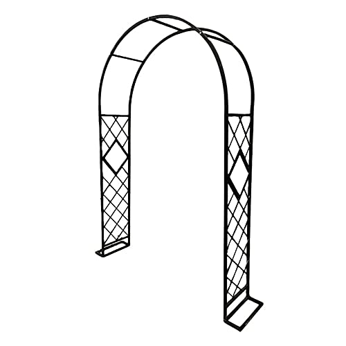 Stabiler Gartenbogen aus Metall für Kletterpflanzen Outdoor Deko Pergola für Hochzeiten & Partys - Langlebige Gartenlaube mit Sockel Stabiler Gartenbogen aus Metall für Kletterpflanzen Outdoor Deko Pergola für Hochzeiten & Partys - Langlebige Gartenlaube mit Sockel von Generisch