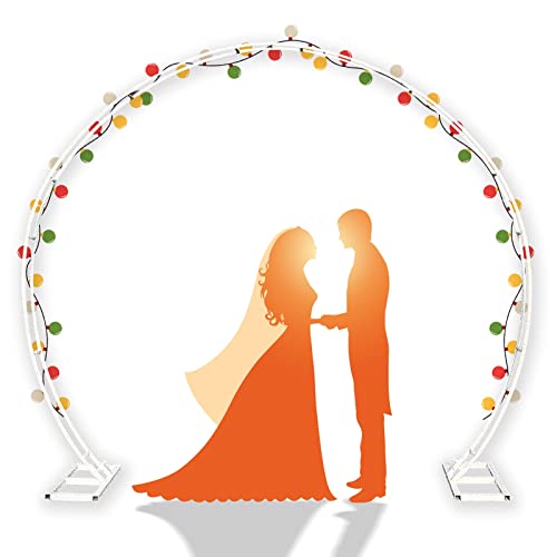 Stabiler Hochzeitsbogen für Zeremonien im Freien – elegante Gartenlaube und Ballon-Hintergrundständer, ideal für Kletterpflanzen von Generisch