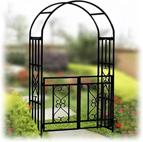 Stabiler Metall-Gartenbogen mit Doppeltor, perfekte Pergola-Laube für den Außenbereich im Garten und Terrasse, ideal zur Unterstützung von Kletterpflanzen, einfach zu montieren Stabiler Metall-Gartenbogen mit Doppeltor, perfekte Pergola-Laube für den Außenbereich im Garten und Terrasse, ideal zur Unterstützung von Kletterpflanzen, einfach zu montieren von Generisch