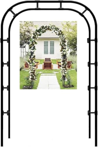 Stabiler Metall-Gartenspalierbogen, 140 cm breit, für Ballonstütze und Hochzeitsrosendekoration, dekorative Gartenlaube, 280 x 220 cm (B x H), perfekt für Veranstaltungen von Generisch