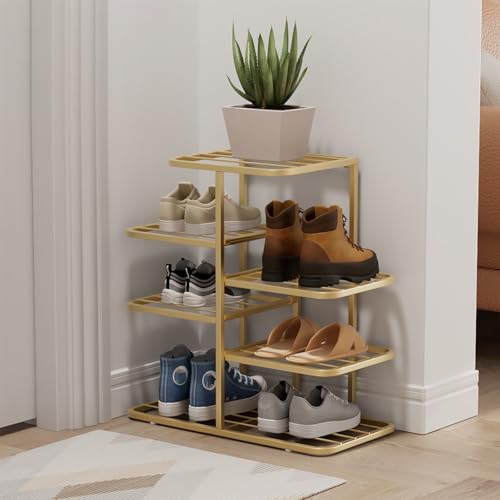 Stabiles Metall-Schuhregal, platzsparender Eingangs-Organizer zur Aufbewahrung, vertikales Regal, Bodenmontage, ideal für effizientes Schuhmanagement Stabiles Metall-Schuhregal, platzsparender Eingangs-Organizer zur Aufbewahrung, vertikales Regal, Bodenmontage, ideal für effizientes Schuhmanagement von Generisch