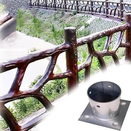 Stabiles Metallpfostenhalterungs-Set – 5 Stück, 7,6 - 8,9 cm Durchmesser, perfekt für Pergola, Fahnenmast, Zaun und Veranda, Stützhalterungen für einfache Einrichtung Stabiles Metallpfostenhalterungs-Set – 5 Stück, 7,6 - 8,9 cm Durchmesser, perfekt für Pergola, Fahnenmast, Zaun und Veranda, Stützhalterungen für einfache Einrichtung von Generisch