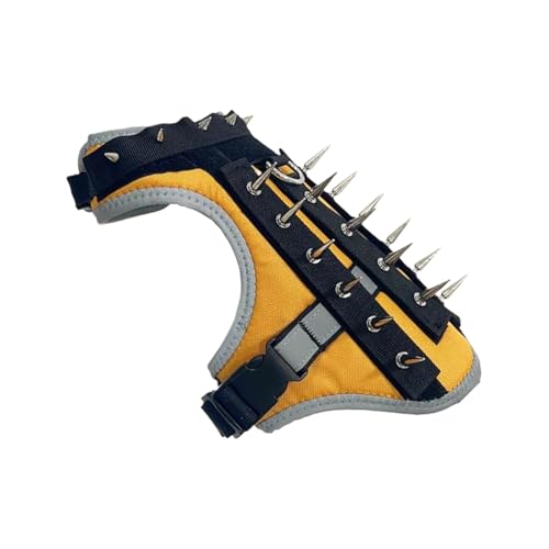 Stachelweste Zum Schutz Hunde | Anti-Angriffs-Hundegeschirr Reflektierend,Verstellbares Kojotenwesten-Geschirr Mit Stacheln Für Spaziergänge Outdoor Jagd | Schutz Gegen Raubvogel Und Tierangriffe Nach Stachelweste Zum Schutz Hunde | Anti-Angriffs-Hundegeschirr Reflektierend,Verstellbares Kojotenwesten-Geschirr Mit Stacheln Für Spaziergänge Outdoor Jagd | Schutz Gegen Raubvogel Und Tierangriffe Nach von Generisch
