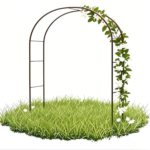 Stahl Gartenbogen - Hochzeitsbogen für Brautparty, Metalldorn Pergola Rankgitter für Gartendekoration, versch von Generisch