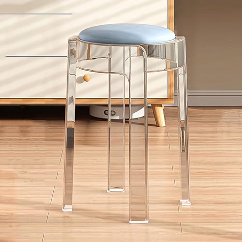 Stapelbare Barhocker aus Acryl, modernes armloses rückenfreies Design für Küche, Esszimmer, Theke Stapelbare Barhocker aus Acryl, modernes armloses rückenfreies Design für Küche, Esszimmer, Theke von Generisch