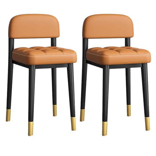 Stapelbare Hocker mit Rückenlehne, gepolsterter quadratischer Hocker mit Metallbeinen, für Esszimmer, Küche, Wohnzimmer, Klassenzimmer - 2er Set Stapelbare Hocker mit Rückenlehne, gepolsterter quadratischer Hocker mit Metallbeinen, für Esszimmer, Küche, Wohnzimmer, Klassenzimmer - 2er Set von Generisch