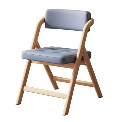 Stapelbarer Outdoor-Klappstuhl mit Rückenlehne für Zuhause, Esstisch, Hellblau, 50 x 60 x 75 cm von Generisch