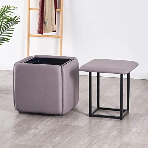 Stapelbarer Sitzwürfel-Hocker, 5-in-1-Kombination, Outdoor-Party-Ottomane, wasserdichter Organizer-Sitz für Zuhause oder Terrasse von Generisch