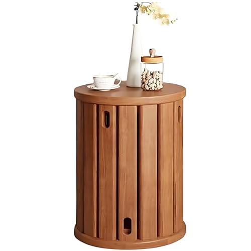 Stapelhocker 4er Set - Massivholz Stapelstühle & Couchtisch Platzsparend Kirsche Kreis Design für Wohnzimmer Schlafzimmer Küche Esszimmer Sofa Bett Kombination von Generisch