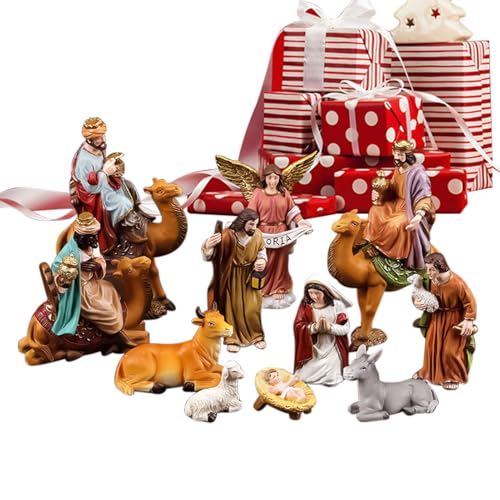 Statue Der Heiligen Familie - Krippenfigur Deko Für Schreibtisch,Heilige Familie Desktop Figurine Aus Resin Für Weihnachten - Für Weihnachtsdekoration Kamin Fensterbank Nachttisch Schreibtisch Vitrine Statue Der Heiligen Familie - Krippenfigur Deko Für Schreibtisch,Heilige Familie Desktop Figurine Aus Resin Für Weihnachten - Für Weihnachtsdekoration Kamin Fensterbank Nachttisch Schreibtisch Vitrine von Generisch