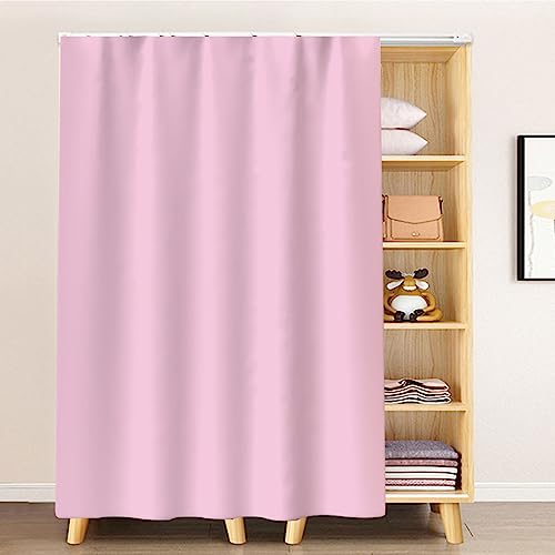 Staubdichte Kleiderschrankvorhänge, Schienentürvorhänge, Regalvorhänge, einfache Verdunkelung, staubdichter Vorhang ohne Tür, Flieder, B 100 x H 200 cm, perfekt für Heimdekoration Staubdichte Kleiderschrankvorhänge, Schienentürvorhänge, Regalvorhänge, einfache Verdunkelung, staubdichter Vorhang ohne Tür, Flieder, B 100 x H 200 cm, perfekt für Heimdekoration von Generisch