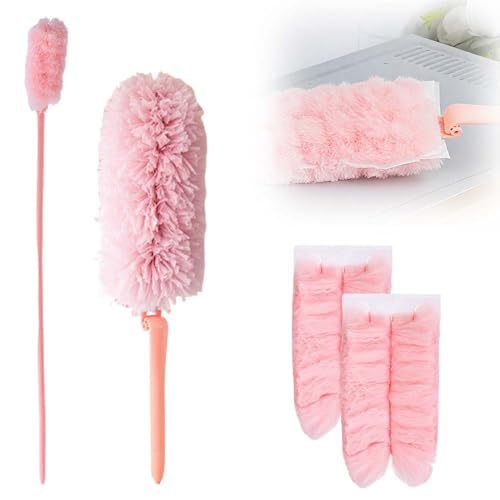 Staubwedel Nachfüllpackungen Set, Staubmagnet Staubtücher mit Tücher, Staubmagnet Nachfüllung für Tierhaare Staub Mehrweg Staubtücher Set für Haushalt Und Reinigu Nachhaltige Reinigung (Staubwedel B) von Generisch