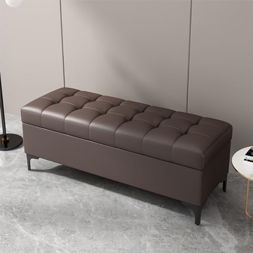 Stauraum Ottomane mit Deckel Schlafzimmerbank Fußstütze für Sofa Holz Aufbewahrungsbox Eingang Schuhbank Bett Endbank Truhe Fuß des Bettes Aufbewahrungstruhe von Generisch