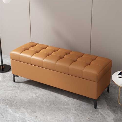 Stauraum Ottomane mit Deckel Schlafzimmerbank Fußstütze für Sofa Holz Aufbewahrungsbox Eingangsbereich Schuhbank Bettendbank Aufbewahrungstruhe Fußteil Betttruhe Betttruhe Betttruhe von Generisch