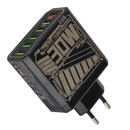 Steckdosenadapter, Mehrfachsteckdose Mit USB, 6 Ports QC3.0 USB Ladestation Mit Überlastschutz Für Smartphones Tablets Reise Steckdosenadapter, Mehrfachsteckdose Mit USB, 6 Ports QC3.0 USB Ladestation Mit Überlastschutz Für Smartphones Tablets Reise von Generisch