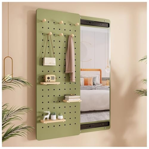 Stecktafel-Organizer aus Holz mit Spiegel in voller Länge, 2-in-1-Design für platzsparende Aufbewahrung und stilvolle Dekoration, ideal für Eingänge, Schlafzimmer und Büros Stecktafel-Organizer aus Holz mit Spiegel in voller Länge, 2-in-1-Design für platzsparende Aufbewahrung und stilvolle Dekoration, ideal für Eingänge, Schlafzimmer und Büros von Generisch