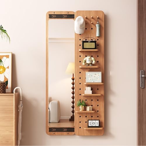 Stecktafel-Organizer aus Holz mit Spiegel in voller Länge – vielseitiges Stecktafel-Set mit Zubehör für die Aufbewahrung und Organisation zu Hause Stecktafel-Organizer aus Holz mit Spiegel in voller Länge – vielseitiges Stecktafel-Set mit Zubehör für die Aufbewahrung und Organisation zu Hause von Generisch