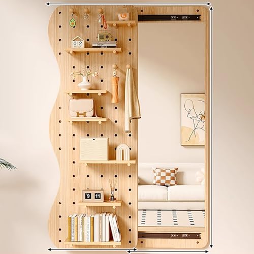 Stecktafel-Organizer aus Holz mit unsichtbarem Spiegel in voller Länge, Stecktafel-Set mit Zubehör für Zuhause und Büro Stecktafel-Organizer aus Holz mit unsichtbarem Spiegel in voller Länge, Stecktafel-Set mit Zubehör für Zuhause und Büro von Generisch