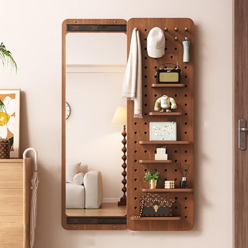 Stecktafel-Organizer aus Holz mit unsichtbarem Spiegel in voller Länge, unverzichtbares Stecktafel-Set für Zuhause und platzsparend von Generisch