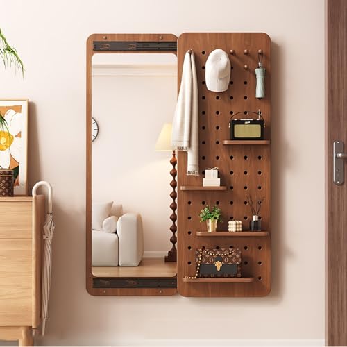 Stecktafel-Organizer aus Holz mit unsichtbarem Spiegel in voller Länge, unverzichtbares Stecktafel-Set für Zuhause und platzsparend von Generisch