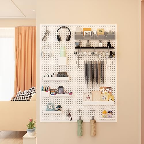 Stecktafelplatten mit Haken, platzsparender Organizer für Schreibtisch, Büro, Garage, Werkzeug und Basteldisplay Stecktafelplatten mit Haken, platzsparender Organizer für Schreibtisch, Büro, Garage, Werkzeug und Basteldisplay von Generisch