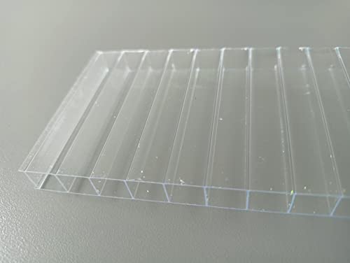 Stegplatten Ersatzplatten für Gewächshaus 8 mm klar farblos UV-geschützt (L x B = 1130 x 605 mm) von Generisch
