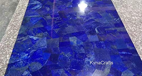 Stein-Esstischplatte I Lapislazuli-Sofa-Tischplatte I Lapislazuli-Mitteltischplatte I Lapislazuli-Terrassentischplatte I Edelstein-Rasentischplatte 106,7 x 106,7 cm Stein-Esstischplatte I Lapislazuli-Sofa-Tischplatte I Lapislazuli-Mitteltischplatte I Lapislazuli-Terrassentischplatte I Edelstein-Rasentischplatte 106,7 x 106,7 cm von Generisch