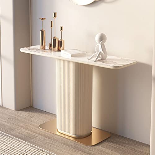 Steinkonsolentisch, schmutzabweisendes Schmiedeeisernes Design, ultra-schmal, für Flur oder Veranda Dekoration von Generisch
