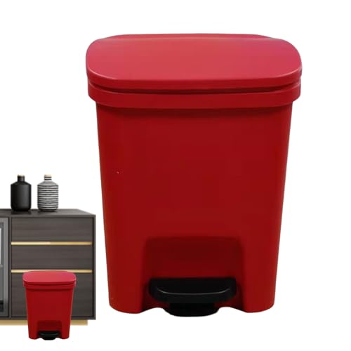 Step-On-Mülleimer,Küchen-Tritt-Mülleimer - Rechteckiger Abfalleimer mit Soft-Close-Fußpedal - Soft-Close-Fußpedal, schmaler Tritt auf den Mülleimer, effizientes platzsparendes Design für Küche und Woh von Generisch