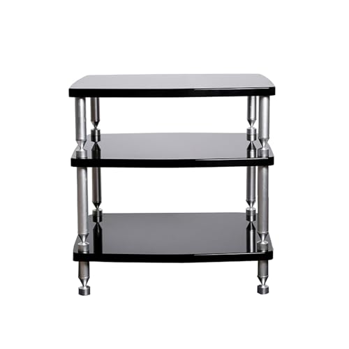 Stereo-Ständer Plattenspieler Konsole Schrank Eckregal Entertainment Center mit Regalen, AV Media Stand Rack Audio Tower Media Regal Audio Visual Regal Stereo-Ständer Plattenspieler Konsole Schrank Eckregal Entertainment Center mit Regalen, AV Media Stand Rack Audio Tower Media Regal Audio Visual Regal von Generisch