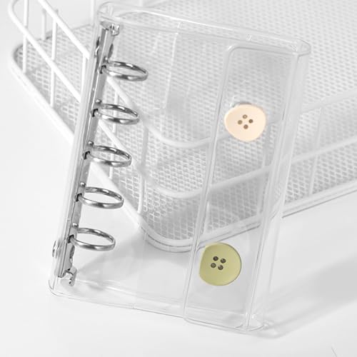 Sticker-Ordner | Nachfüllbares Simple M5 Loseblatt-Notizbuch | Transparenter PVC-Notizbuchordner Mit Dreifacher Faltung Und 5 Löchern, Nur Umschlag, Keine Seiten | Ästhetischer Sammelplaner Für Kinder Sticker-Ordner | Nachfüllbares Simple M5 Loseblatt-Notizbuch | Transparenter PVC-Notizbuchordner Mit Dreifacher Faltung Und 5 Löchern, Nur Umschlag, Keine Seiten | Ästhetischer Sammelplaner Für Kinder von Generisch