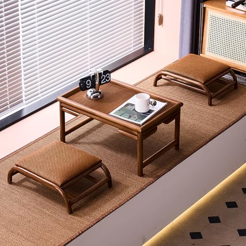 Stil Couchtisch-Set aus Holz für kleine Räume, Esstisch und Stühle mit einfachem Design für Wohnzimmer, 80 x 40 x 30 cm Stil Couchtisch-Set aus Holz für kleine Räume, Esstisch und Stühle mit einfachem Design für Wohnzimmer, 80 x 40 x 30 cm von Generisch