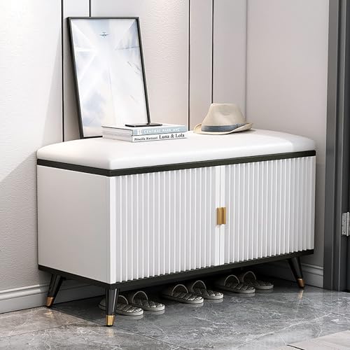 Stilvolle 3-stöckige Schuhbank mit Kissen, verstellbares Schuhregal, Nizer für Eingangsbereich, Flur, Wohnzimmer - funktionaler Schuhschrank für platzsparende Lösung Stilvolle 3-stöckige Schuhbank mit Kissen, verstellbares Schuhregal, Nizer für Eingangsbereich, Flur, Wohnzimmer - funktionaler Schuhschrank für platzsparende Lösung von Generisch