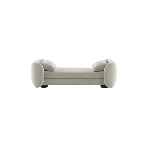 Stilvolle Ottomane, Couchbank, italienisch, leicht, luxuriös, Schlafzimmerhocker, modern, schlicht, kreative Wohnzimmer-Sofa-Hocker, 180 x 60 x 60 cm, perfekt für Eingangsbereich und von Generisch