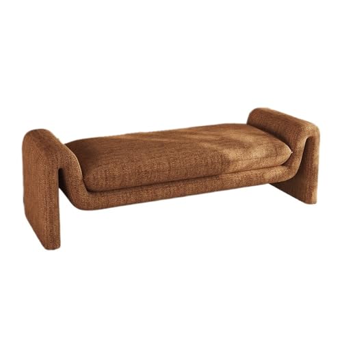 Stilvolle orangefarbene Bett-Endbank – Retro-Design im mittleren Alter, vielseitiger Schlafzimmer-Hocker, lange Couch für Garderobe und Nachttisch, kompakte Größe, perfekt für kleine Räume Stilvolle orangefarbene Bett-Endbank – Retro-Design im mittleren Alter, vielseitiger Schlafzimmer-Hocker, lange Couch für Garderobe und Nachttisch, kompakte Größe, perfekt für kleine Räume von Generisch