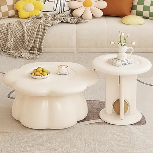 Stilvolle runde Couchtische mit Blumenmotiv, 2er-Set für Wohnzimmer, Schlafzimmer, Büro oder Balkon, keine Montage erforderlich, moderne und praktische Möbelstücke Stilvolle runde Couchtische mit Blumenmotiv, 2er-Set für Wohnzimmer, Schlafzimmer, Büro oder Balkon, keine Montage erforderlich, moderne und praktische Möbelstücke von Generisch