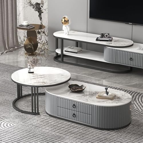 Stilvoller, moderner Couchtisch, 2er-Set, für Wohnzimmer, Büro, Balkon, perfekte Heimdekoration Stilvoller, moderner Couchtisch, 2er-Set, für Wohnzimmer, Büro, Balkon, perfekte Heimdekoration von Generisch