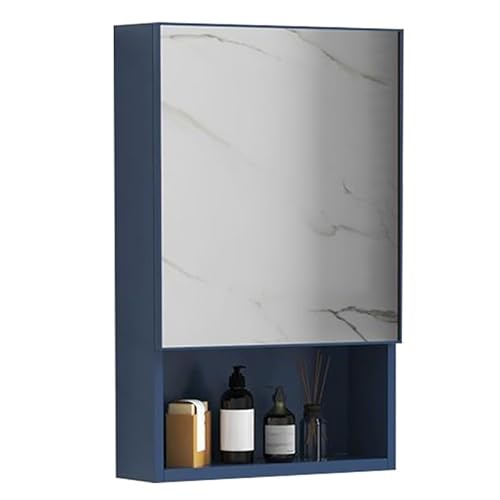 Stilvoller, rechteckiger Badezimmer-Medizinschrank mit Spiegel, blaue Aluminium-Wandaufbewahrung für Schlafzimmer, Wohnzimmer und WC, 40 x 11 x 65 cm, modernes Design und langlebige Konstruktion Stilvoller, rechteckiger Badezimmer-Medizinschrank mit Spiegel, blaue Aluminium-Wandaufbewahrung für Schlafzimmer, Wohnzimmer und WC, 40 x 11 x 65 cm, modernes Design und langlebige Konstruktion von Generisch