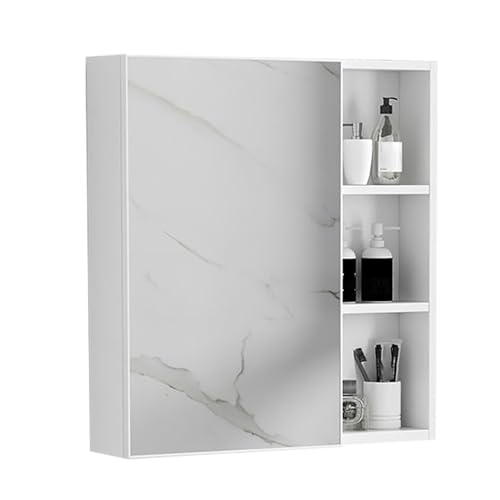 Stilvoller Badezimmerschrank mit Spiegel, platzsparende Aufbewahrung aus Aluminiumlegierung, für Schlafzimmer, Wohnzimmer und WC, intelligentes Design für moderne Häuser, elegante und funktionale von Generisch