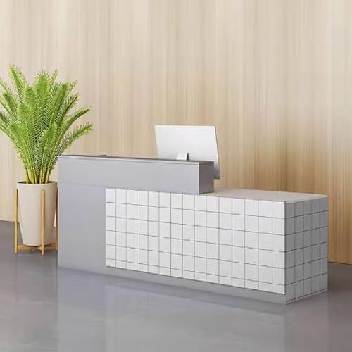 Stilvoller Empfangstisch für Büro und Salon, Holzarbeitsplatz, modernes Design für Einzelhandelsgeschäfte und Empfangsbereiche, funktional und Möbel Stilvoller Empfangstisch für Büro und Salon, Holzarbeitsplatz, modernes Design für Einzelhandelsgeschäfte und Empfangsbereiche, funktional und Möbel von Generisch