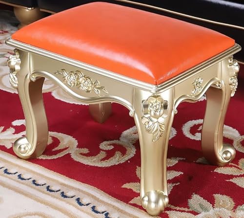 Stilvoller kleiner Leder-Fußhocker – gepolsterte Fußstütze für Schlafzimmer und Wohnzimmer, kompaktes Design, einfache Montage, perfekt für Sofa oder Stuhl, B5 Stilvoller kleiner Leder-Fußhocker – gepolsterte Fußstütze für Schlafzimmer und Wohnzimmer, kompaktes Design, einfache Montage, perfekt für Sofa oder Stuhl, B5 von Generisch