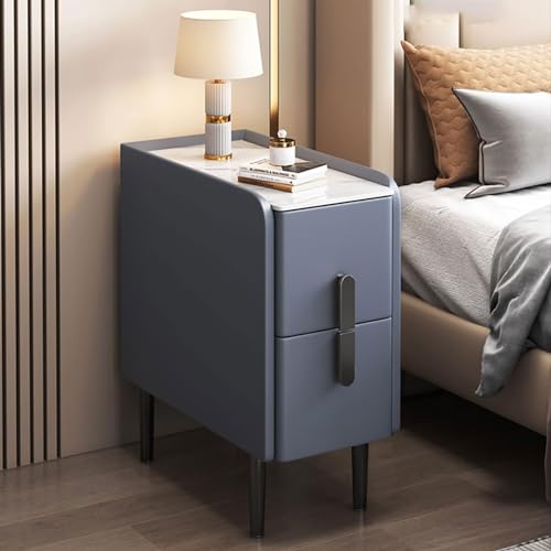 Stilvoller moderner blauer Nachttisch mit 2 Schubladen, kompakter Aufbewahrungsschrank für Schlafzimmer, Wohnzimmer & Flur, platzsparendes Design, 25 x 40 x 50 cm Stilvoller moderner blauer Nachttisch mit 2 Schubladen, kompakter Aufbewahrungsschrank für Schlafzimmer, Wohnzimmer & Flur, platzsparendes Design, 25 x 40 x 50 cm von Generisch