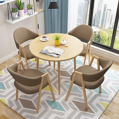 Stilvoller runder Couchtisch für Empfangs- und Verhandlungsräume - Elegante dunkelbraune Möbel für Tee- und Kaffeehäuser, ideal für Restaurants & moderne Innenräume von Generisch