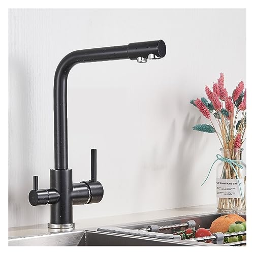 Stilvoller schwarz-grauer Wasserfilter-Küchenarmatur – Heiß- und Kalt-Mischbatterie für sauberes Trinkwasser – perfektes Upgrade für Ihre Küchenspüle Stilvoller schwarz-grauer Wasserfilter-Küchenarmatur – Heiß- und Kalt-Mischbatterie für sauberes Trinkwasser – perfektes Upgrade für Ihre Küchenspüle von Generisch