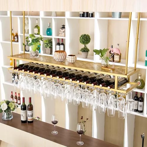 Stilvolles Weinregal zur Wandmontage, modernes Metall-Hängeregal für Weinflaschen und Gläser, perfekt für Zuhause, Bar, Café oder Küche, platzsparende Weinaufbewahrungslösung Stilvolles Weinregal zur Wandmontage, modernes Metall-Hängeregal für Weinflaschen und Gläser, perfekt für Zuhause, Bar, Café oder Küche, platzsparende Weinaufbewahrungslösung von Generisch