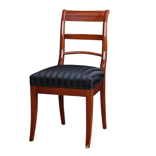 Stilwohnen Biedermeier Stuhl aus Mahagoni | Originaler Nachbau als hochwertige Handarbeit | Polsterstuhl aus Mahagoniholz massiv | Esszimmer-Stuhl Schreibtischstuhl mit Federkern-Polsterung Schwarz Stilwohnen Biedermeier Stuhl aus Mahagoni | Originaler Nachbau als hochwertige Handarbeit | Polsterstuhl aus Mahagoniholz massiv | Esszimmer-Stuhl Schreibtischstuhl mit Federkern-Polsterung Schwarz von Generisch