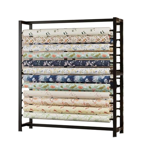 Stoffrollen-Aufbewahrungswagen mit großer Kapazität, zum effizienten Organisieren von Vinyl/Leder-Fensterfolie, Tapeten-Display Stoffrollen-Aufbewahrungswagen mit großer Kapazität, zum effizienten Organisieren von Vinyl/Leder-Fensterfolie, Tapeten-Display von Generisch