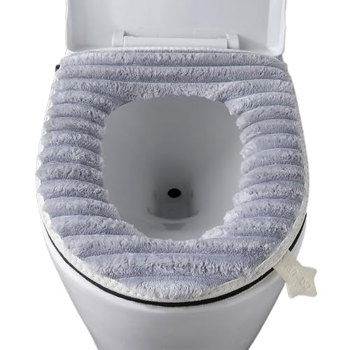 Stofftoilettensitzabdeckpads - Dicker Weicher Toilettensitzkissenwärmer | Weiche Plüsch Țoilett -Deckel Waschbar, Wiederverwendbares Einheitliches Ŕsales Stofftoilettensitzabdeckpads - Dicker Weicher Toilettensitzkissenwärmer | Weiche Plüsch Țoilett -Deckel Waschbar, Wiederverwendbares Einheitliches Ŕsales von Generisch